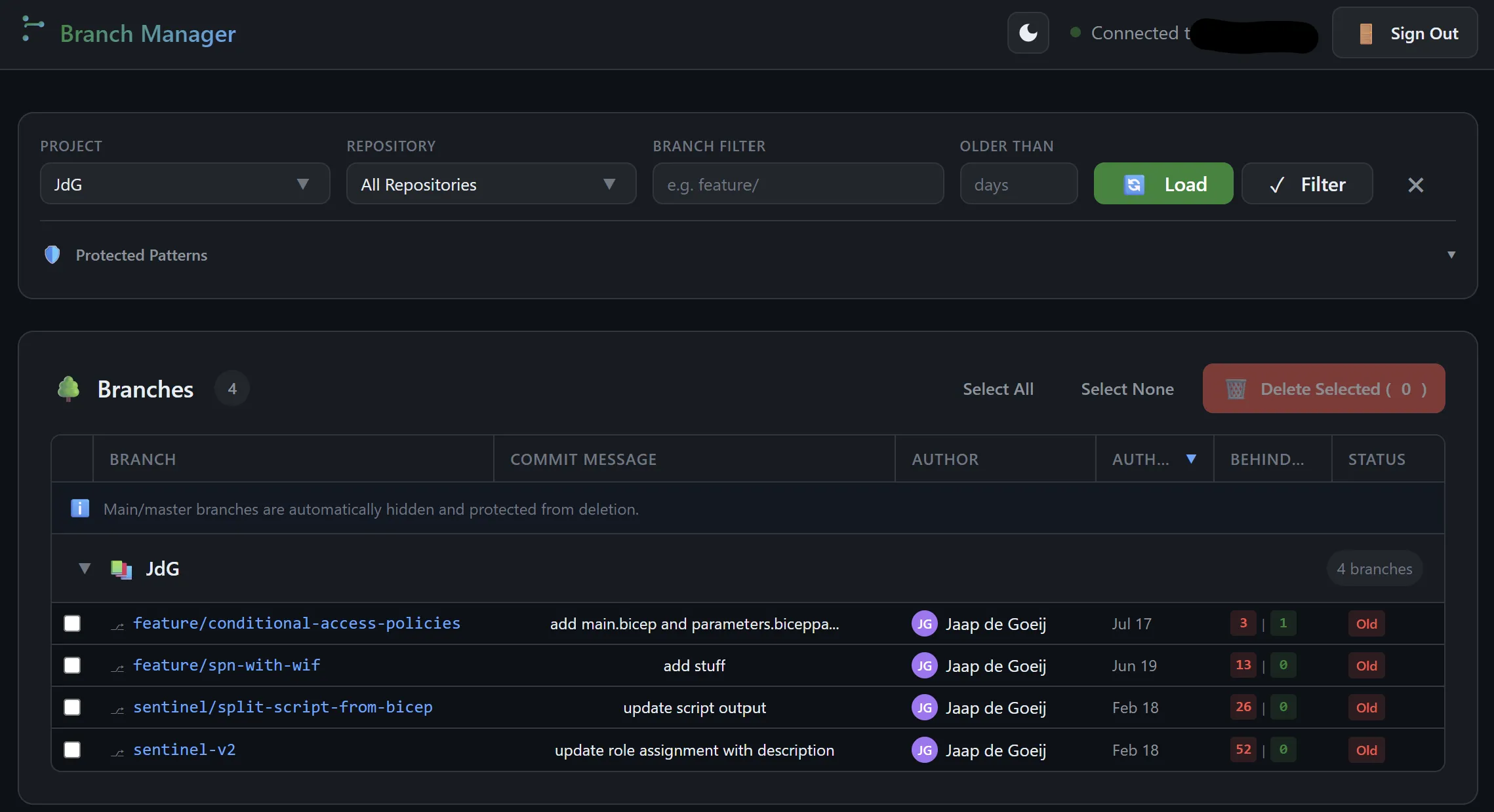 Branch Manager Logged In