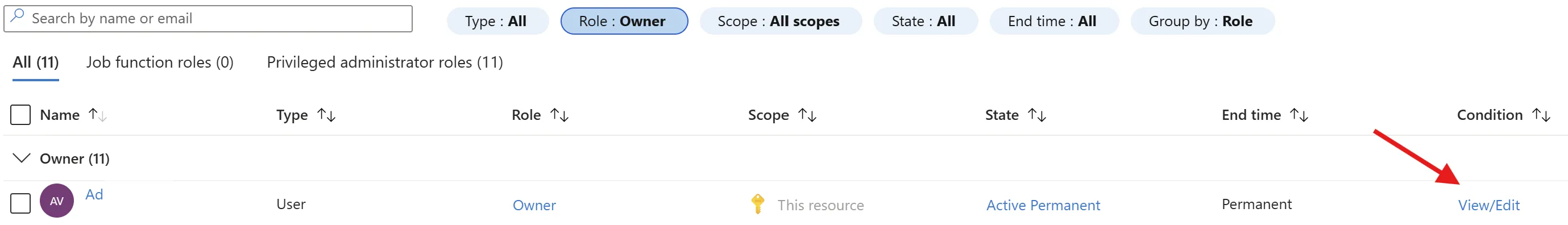 verifying role assignments