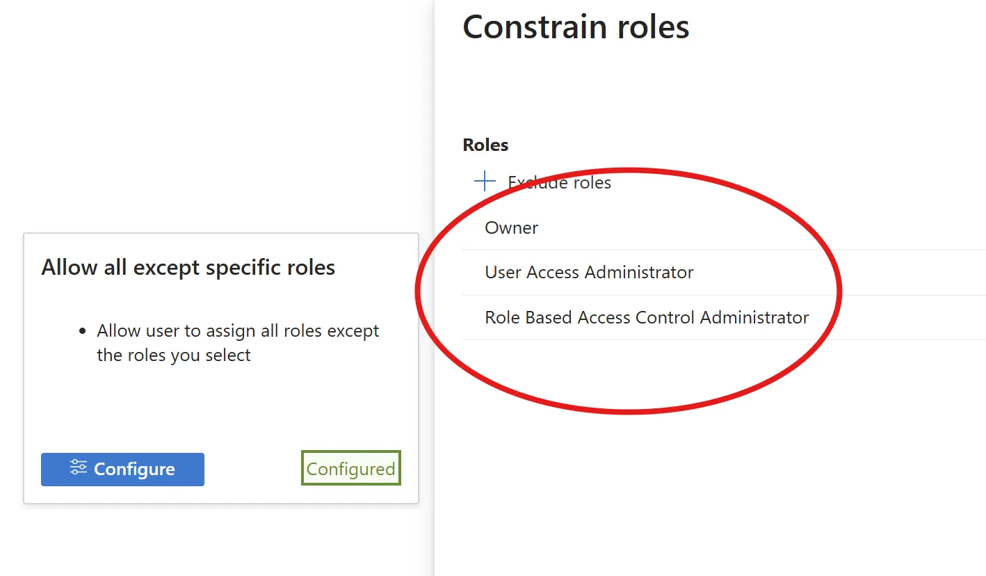 role assignment condition configured