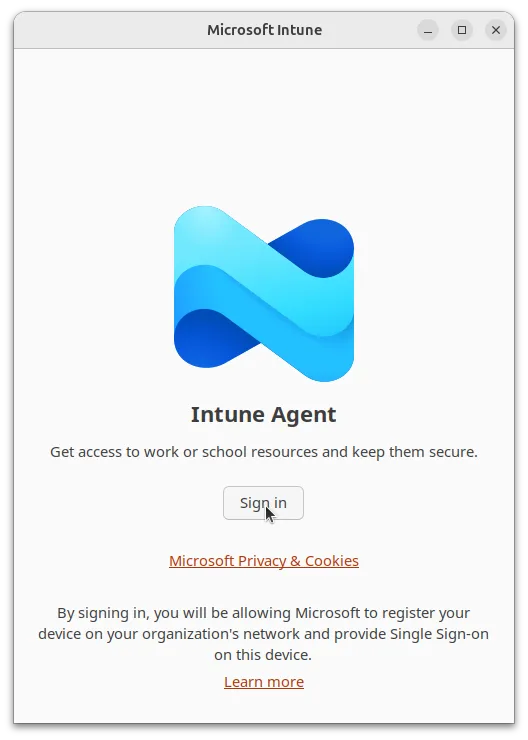 Step 3 - Intune Sign In